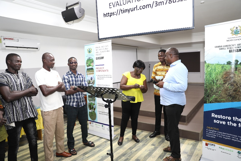 Farmers participating at the workshop